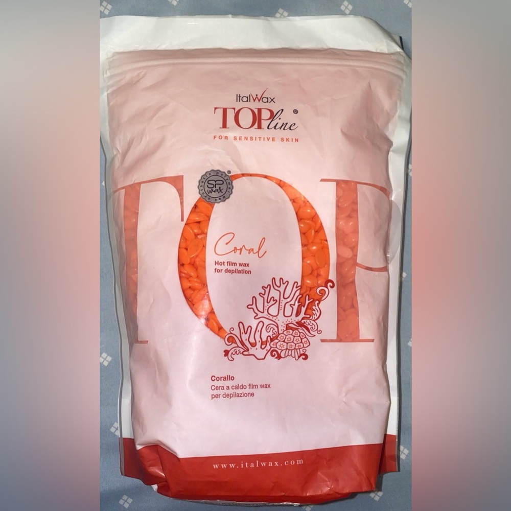 ItalWax Coral - Hard Stripless Wax Beads 1.65 lbs. Bag